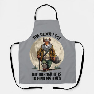 Find My Nuts - funny squirrel Apron