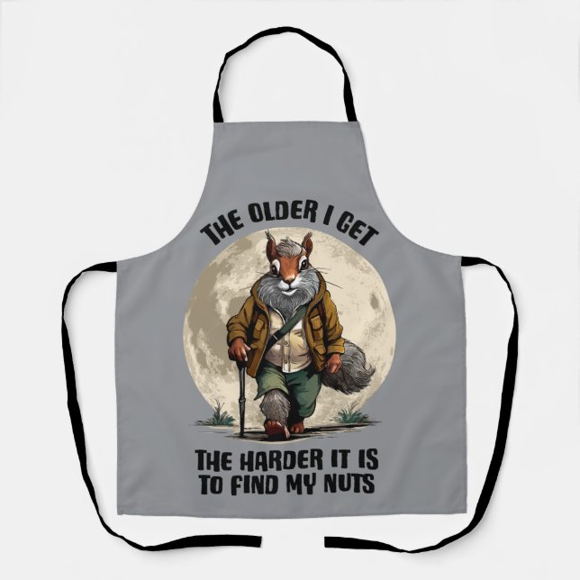 Find My Nuts - funny squirrel Apron (Front)