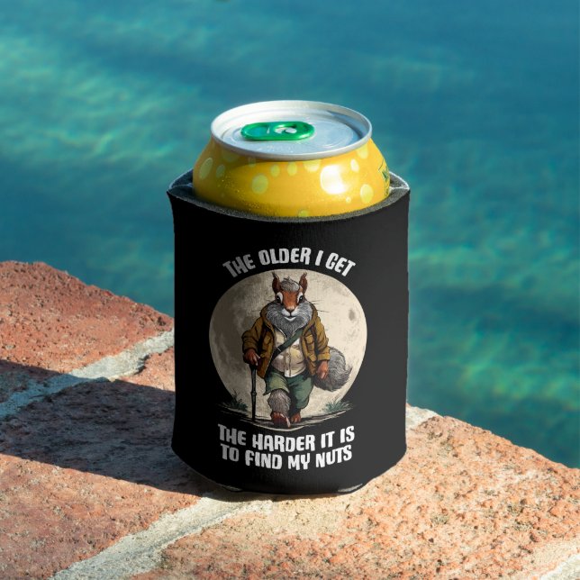 Find My Nuts - funny squirrel Can Cooler (In Situ Pool)
