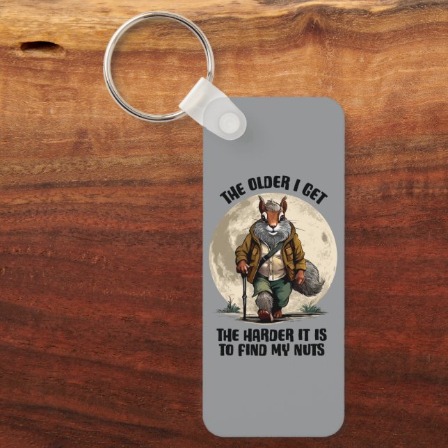 Find My Nuts - funny squirrel Key Ring (Front)
