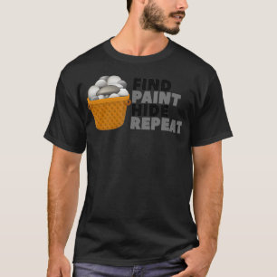 Find Paint Hide Repeat Young Artist Rock Painting T-Shirt