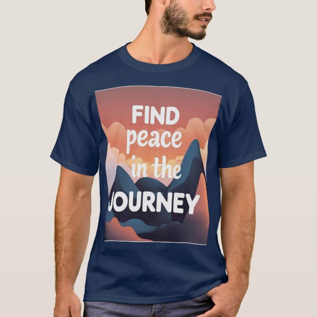 “Find Peace in the Journey” – Unisex Jambhala Vibe T-Shirt (Front)