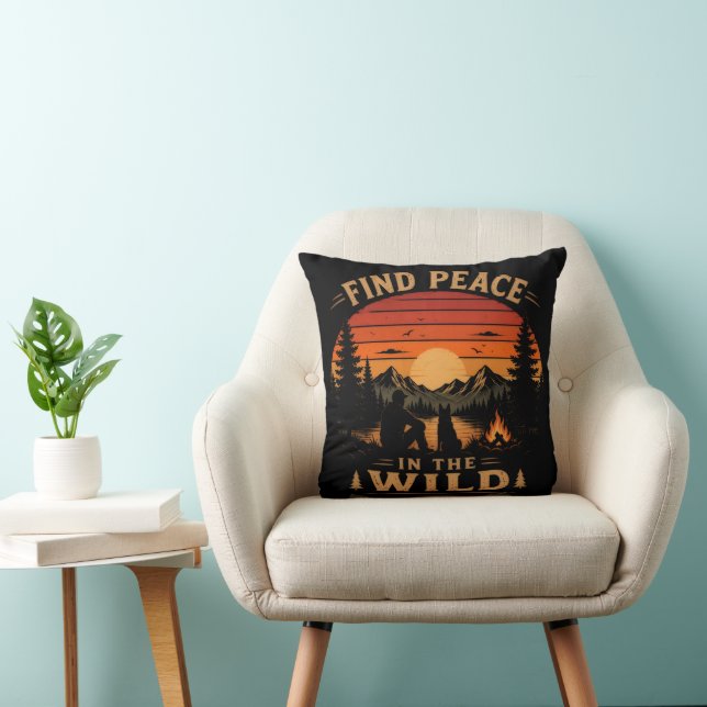 Find Peace in the Wild Cushion (Chair)