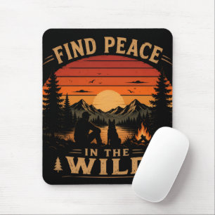 Find Peace in the Wild Mouse Pad