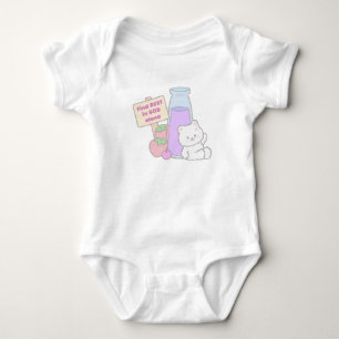 Find Rest in God with Cute Bear Design Baby Bodysuit