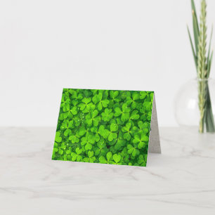 Find the 4 leaf Clover  St. Patricks Day Card