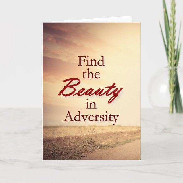 Find the Beauty in Adversity Note Card (Front)