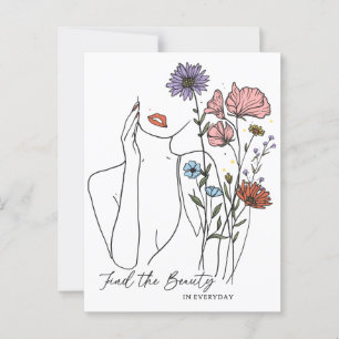 Find The Beauty In Everyday Inspirational Quote  Postcard
