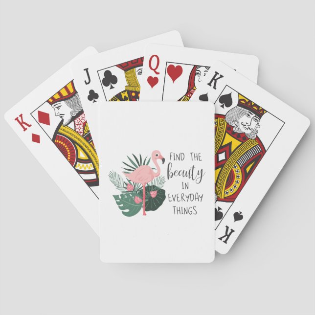 Find The Beauty In Everyday Things Playing Cards (Back)