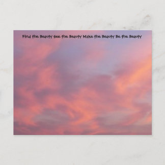 Find the Beauty Pink Postcard