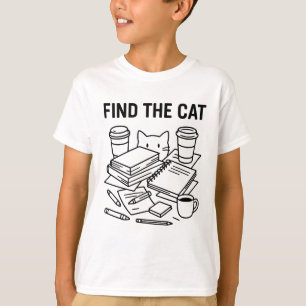 Find The Cat – Optical Cat Puzzle T-Shirt