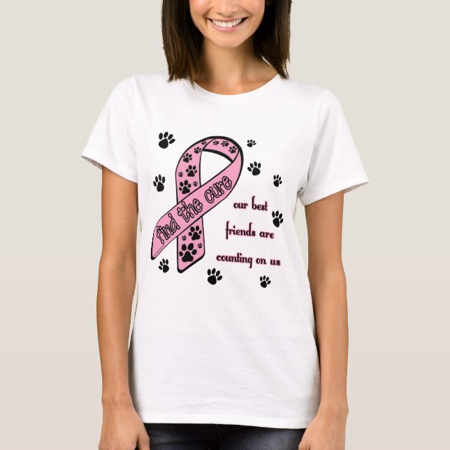 Find the Cure ~ Pawprint T-Shirt (Front)