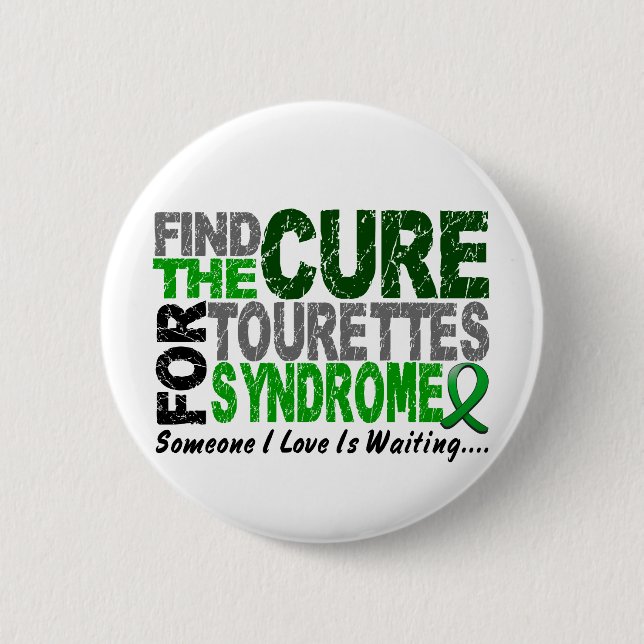 Find The Cure Tourette's Syndrome 6 Cm Round Badge (Front)