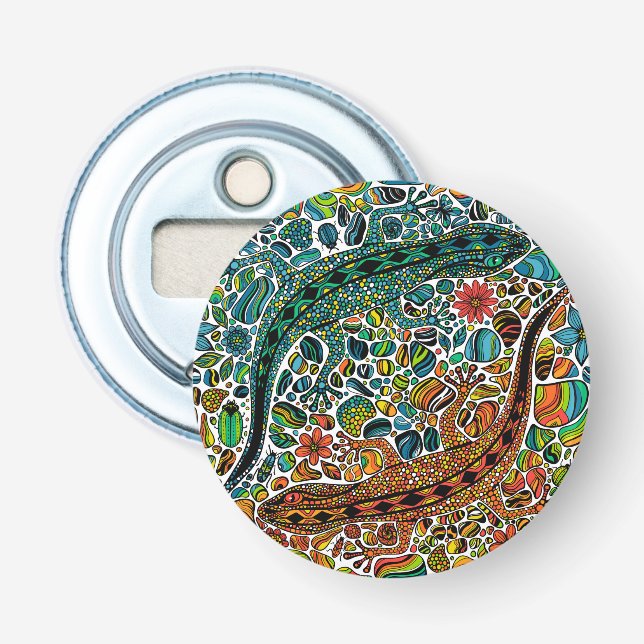 Find the geckos bottle opener (Front)