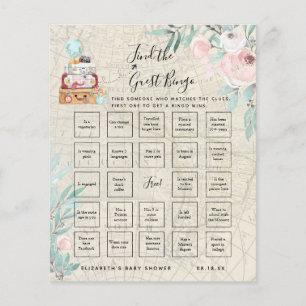 Find The Guest Bingo   Baby Shower Game