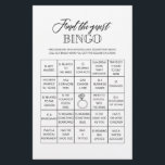 Find the guest bingo bridal shower game flyer<br><div class="desc">Enjoy your bridal shower with these simple and cute games. Check out our collection for more bridal shower games in the same style. Please note that these games are not editable.</div>