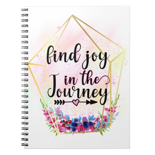 Find The Joy In The Journey Notebook (Front)