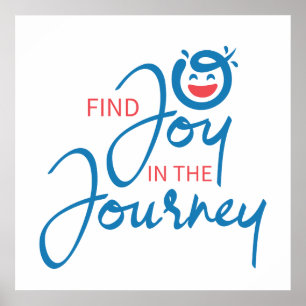 Find the joy in the Journey word art Poster