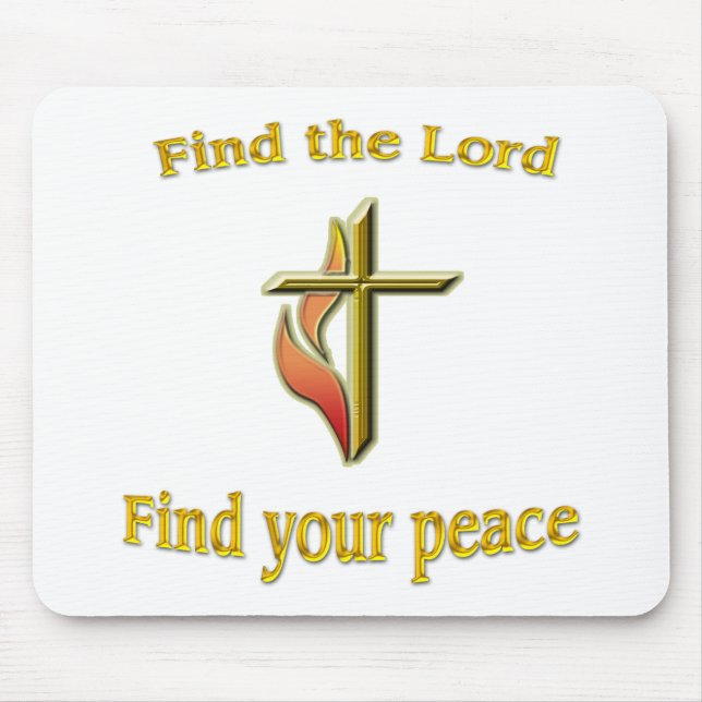 Find the Lord find your peace Mouse Pad (Front)
