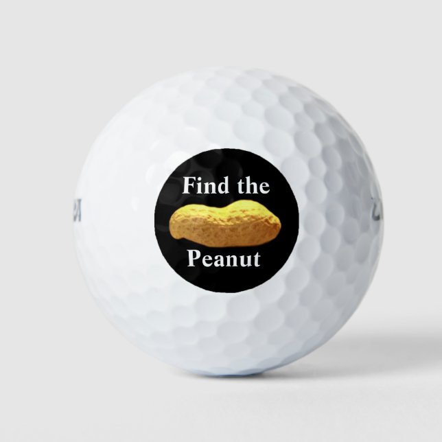 Find The PEANUT  Golf Balls (Front)