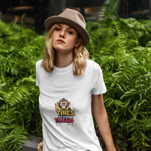 Find The Tunes: Colourful Cartoon Monkey T-Shirt