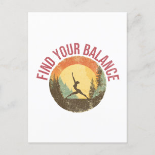 Find Your Balance Postcard
