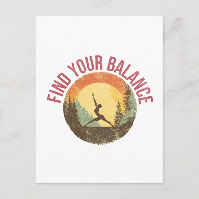 Find Your Balance Postcard (Front)