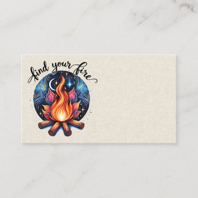 Find Your Fire Business Cards (Front)