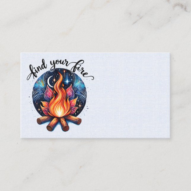 Find Your Fire Business Cards (Front)