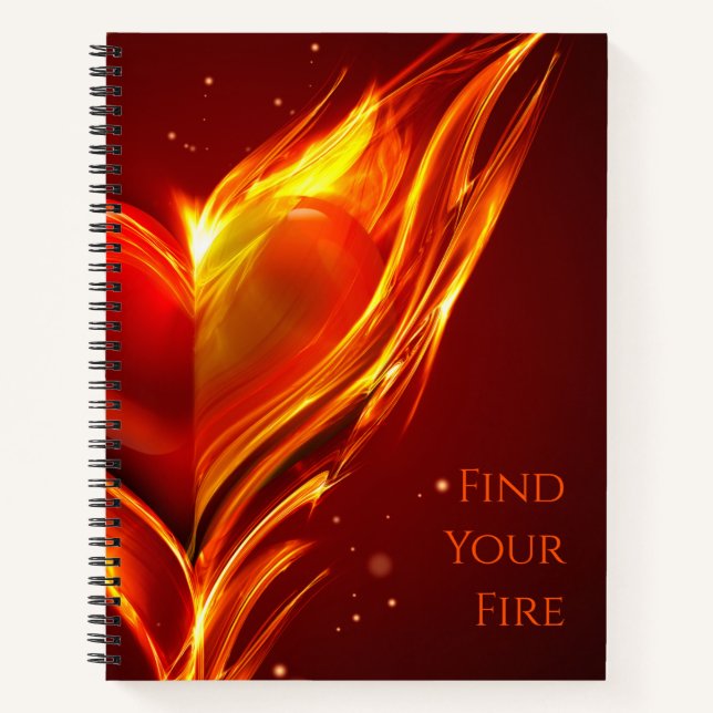 Find Your Fire Inspirational Notebook (Front)