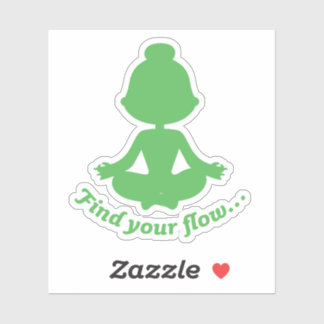 Find Your Flow Sticker (Green)