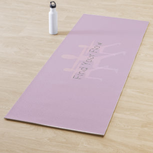 Find Your Flow Warrior Pose Yoga Mat
