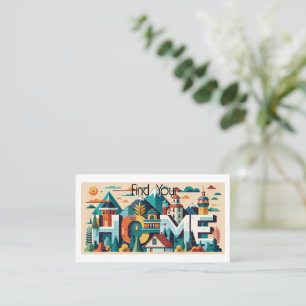 "Find Your Home" Realtor Business Card
