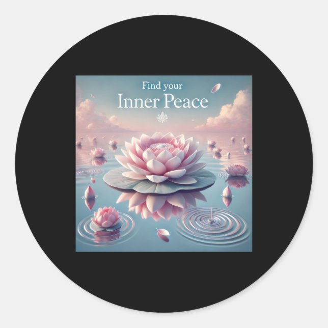 Find Your Inner Peace Awareness Campaign Sticker  (Front)