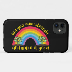 FIND YOUR INNERSTRENGHT AND MAKE IT GROW rainbow Case-Mate iPhone Case