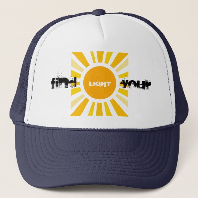 Find Your Own Light Trucker Hat (Front)