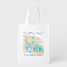 Find your peace in the shells of the sea.
