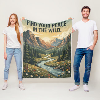 Find Your Peace in the Wild Blanket