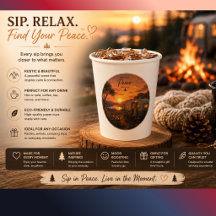 Find Your Peace Rustic Sunset Camper Mug | Cosy Na