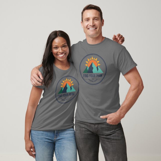 Find Your Peak Outdoor Mountain Adventure T-Shirt (Unisex)