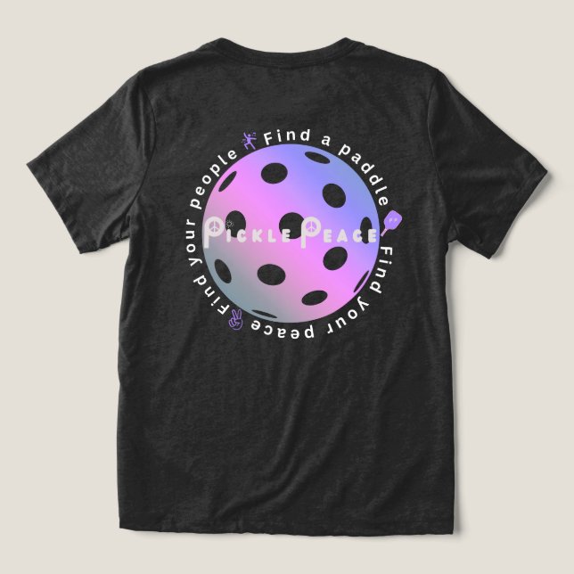 Find your people, find your peace Tri-Blend shirt (Design Back)