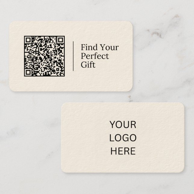 Find Your Perfect Gift | Customisable QR code  Business Card (Front/Back)