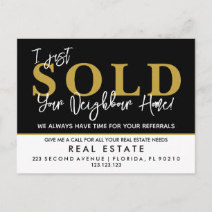 Find Your Place   Real Estate Announcement  Postcard