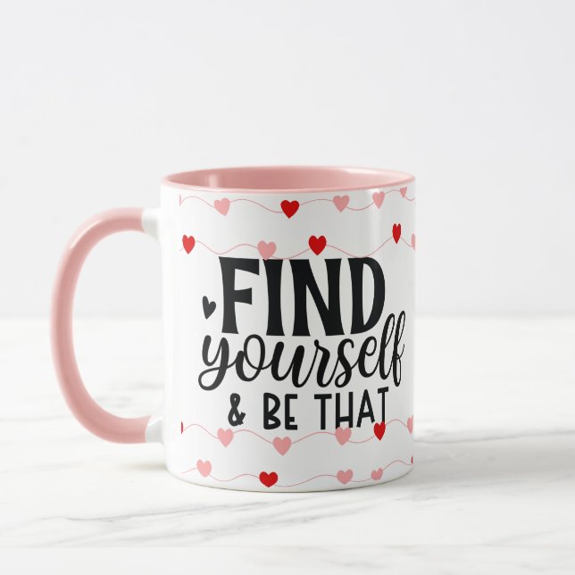 Find Your True Self Heart Mug (Left)
