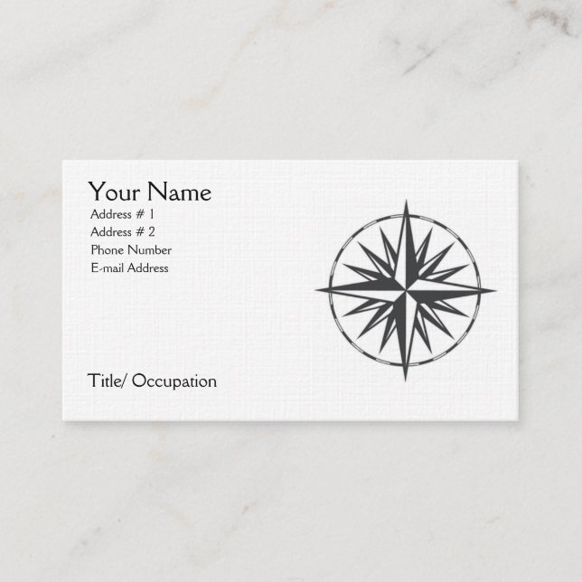 Find Your Way Business Cards (Front)