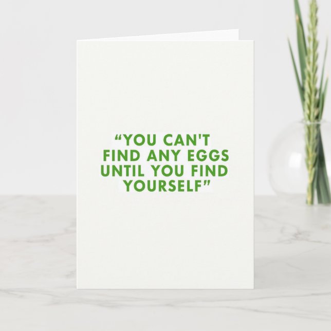 Find Yourself First Card (Front)