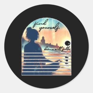 Find Yourself. Karma Will Follow Sticker 