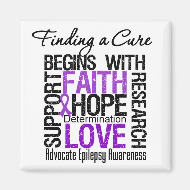 Finding a Cure For Epilepsy Magnet (Front)
