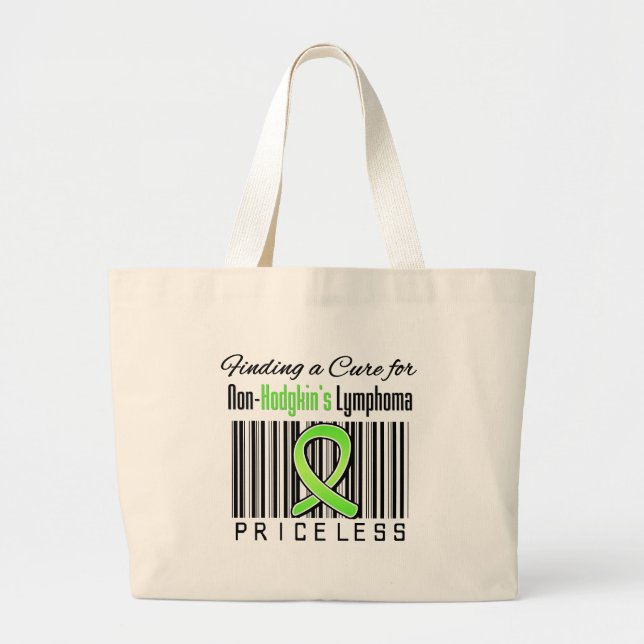 Finding a Cure For Non Hodgkins Lymphoma PRICELESS Large Tote Bag (Front)