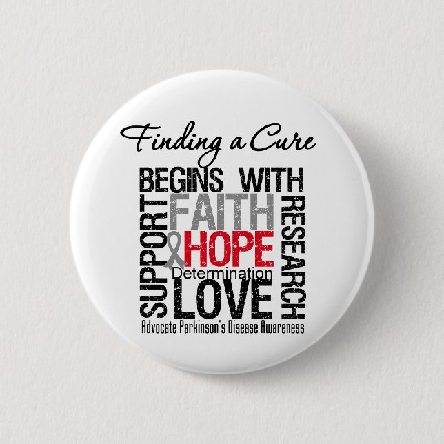 Finding a Cure For Parkinsons Disease 6 Cm Round Badge (Front)